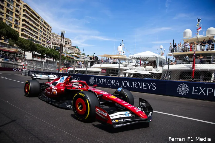 ferrari charles leclerc gp monaco 2025 zondag 5