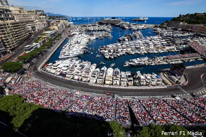 ferrari charles leclerc gp monaco 2025 zondag 7
