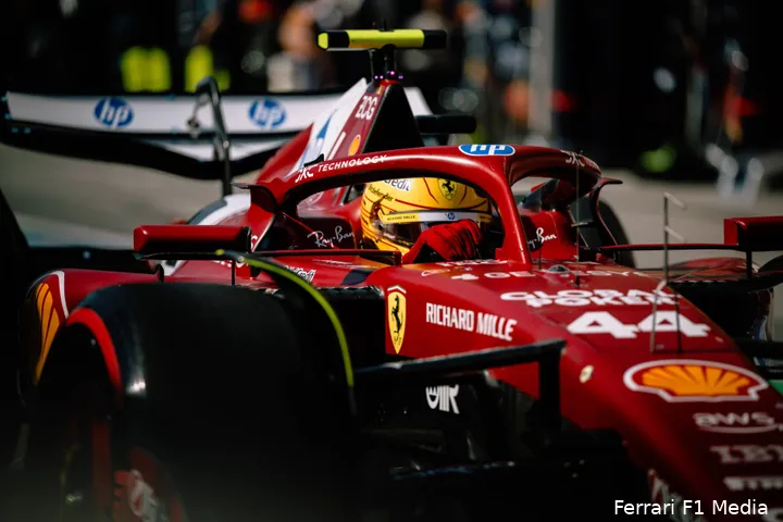 Het ging niet van een leien dakje bij Lewis Hamilton en Charles Leclerc.