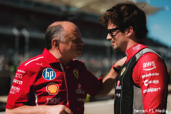 frédéric-vasseur-charles-leclerc-ferrari-cota-zondag-2025