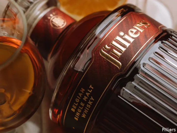 Filliers Belgian Single Malt Whisky Orange Wine Cask Finish bottle