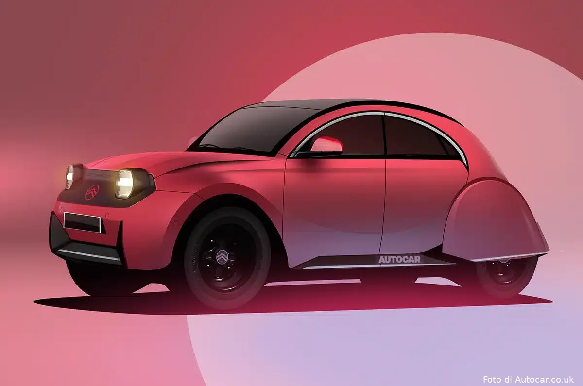 autocar citroen 2cv 2025 render