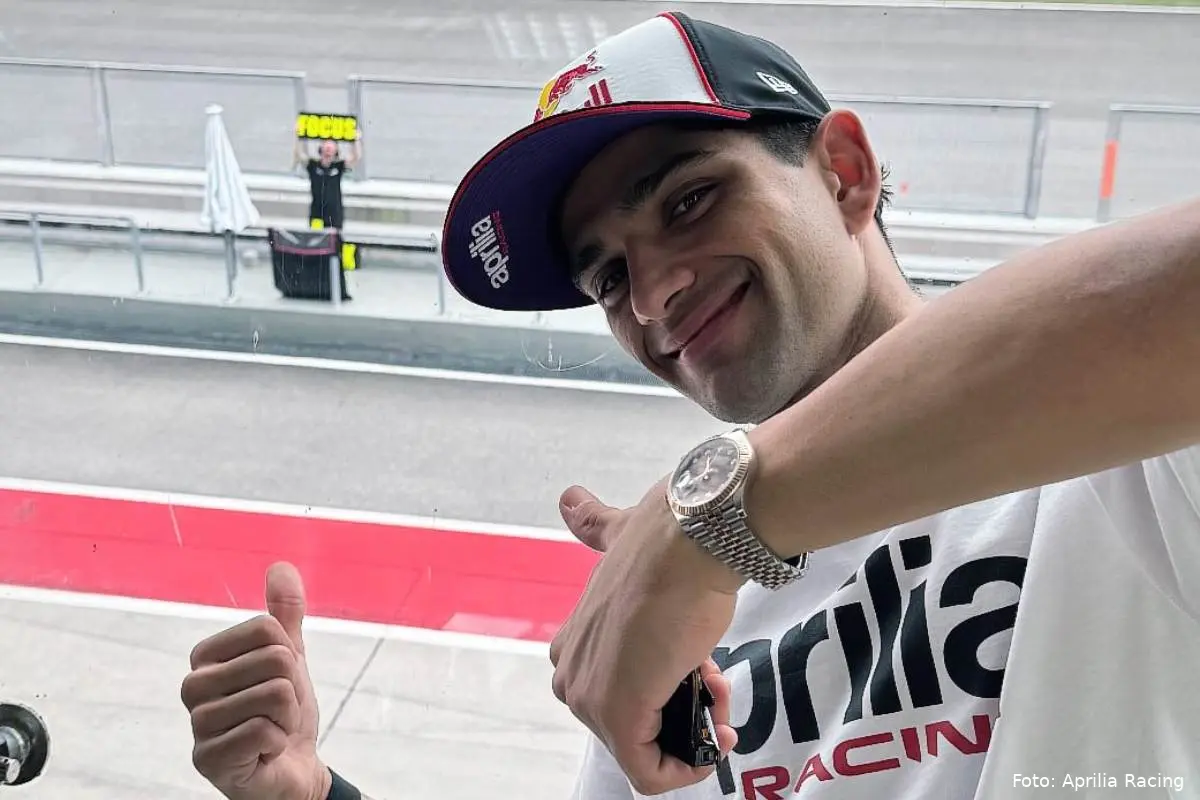 Jorge Martin pilota Aprilia MotoGP a Sepang per il test