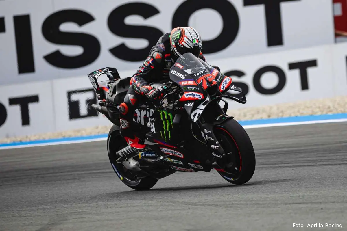 Marco Bezzecchi pilota Aprilia MotoGP corre al TT Circuit Assen