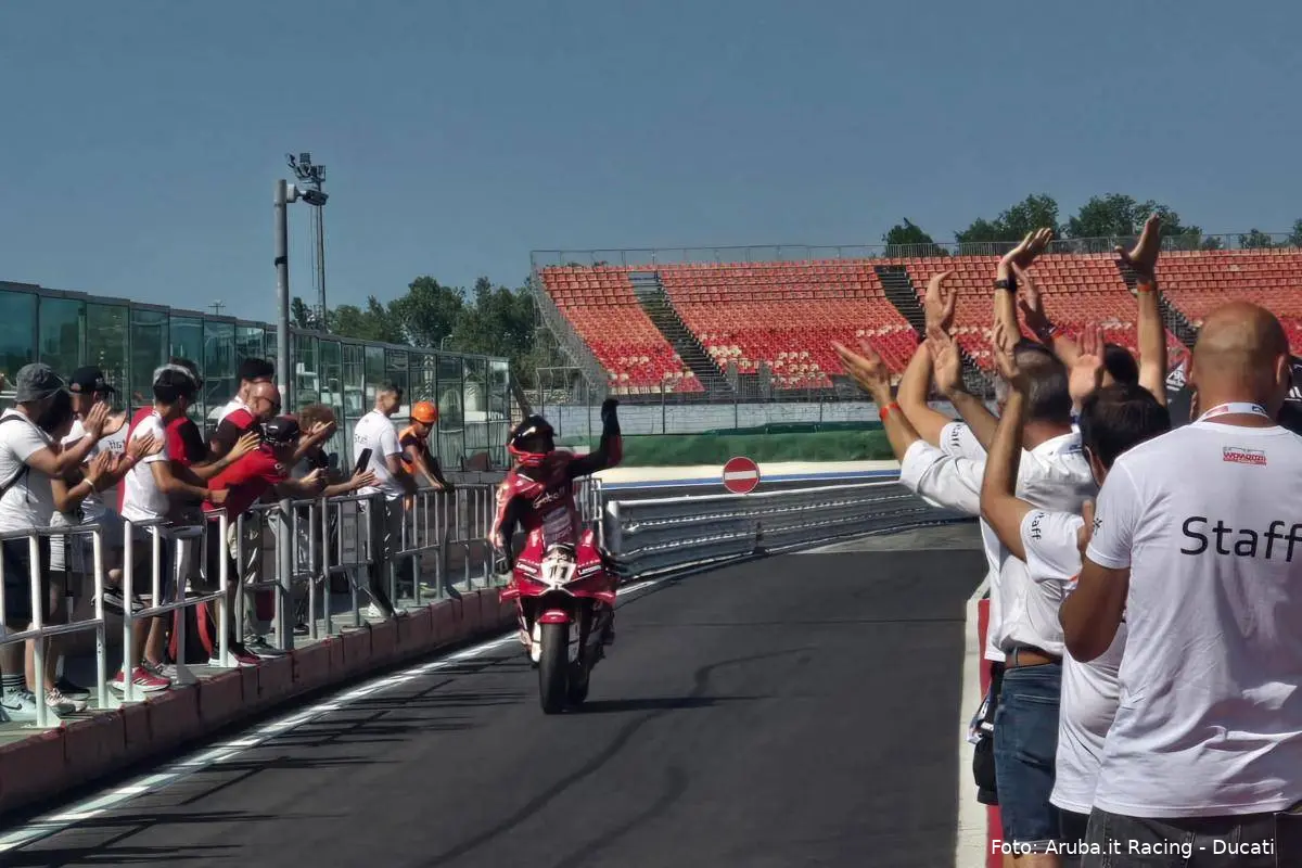 Nicolo Bulega guida la Ducati a Misano Adriatico per il WDW 2026