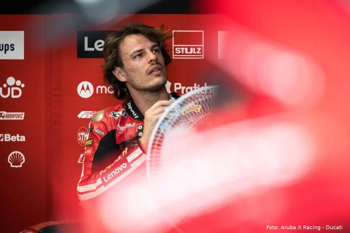 Nicolò Bulega pilota Aruba Ducati Superbike nel test SBK a Phillip Island