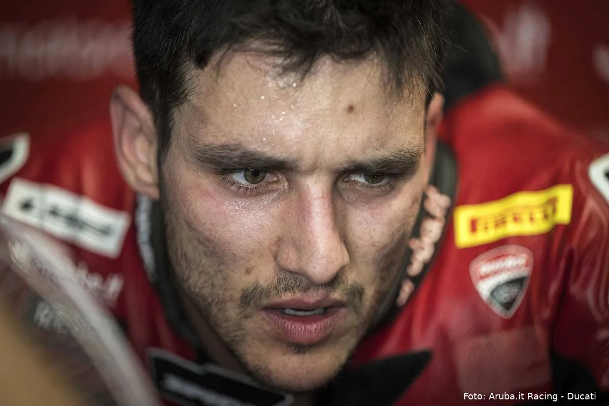 Iker Lecuona pilota Aruba Ducati Superbike nel test SBK a Phillip Island