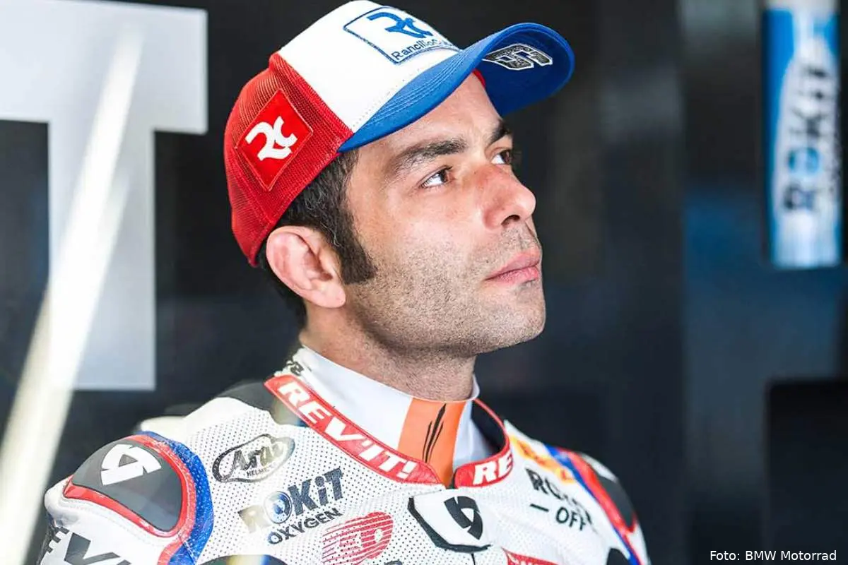 Danilo Petrucci pilota BMW Superbike WorldSBK a Balaton Park, Ungheria
