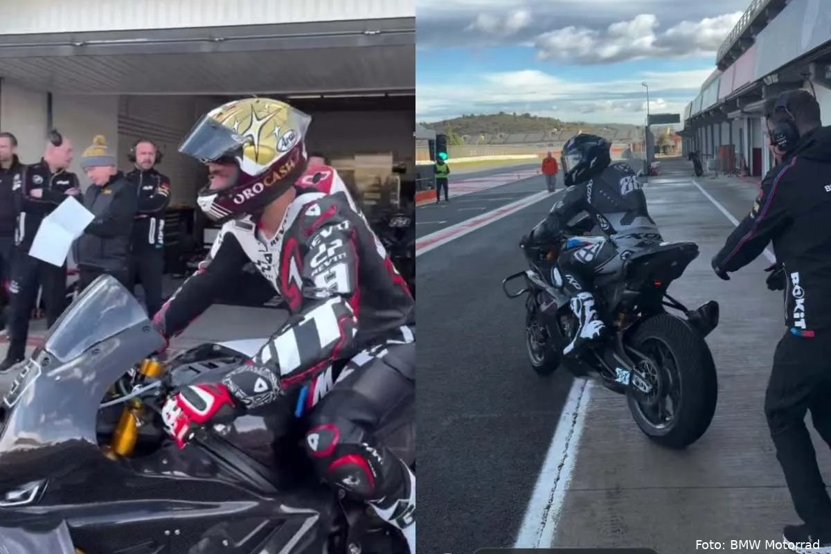 Petrucci Oliveira BMW Test Valencia SBK Superbike