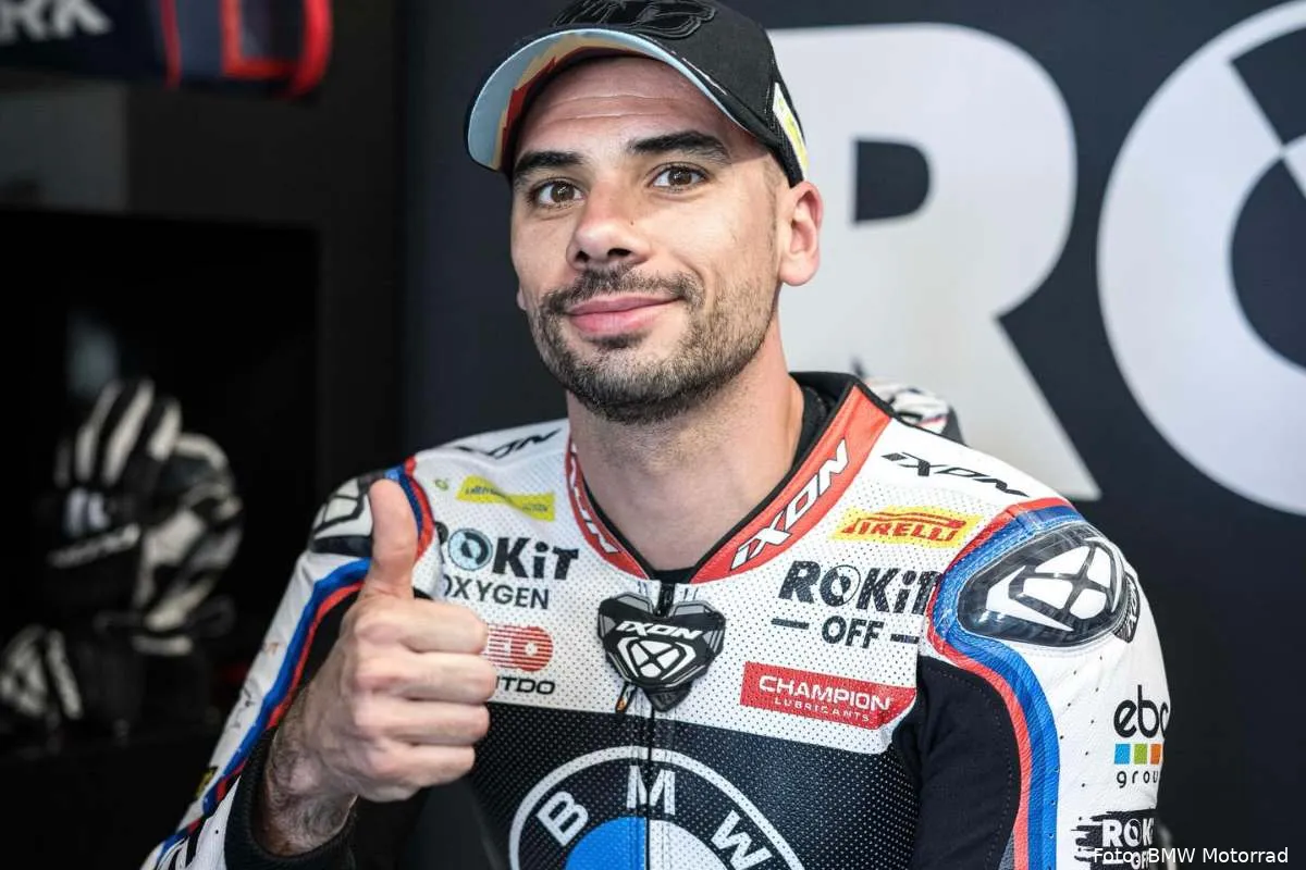 Miguel Oliveira pilota BMW Superbike SBK a Phillip Island
