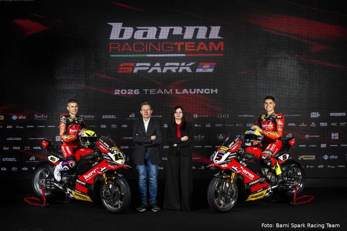 Alvaro Bautista e Yari Montella piloti SBK del Barni Spark Racing Team Superbike