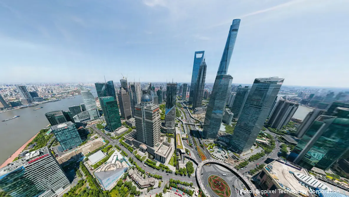 billion pixel image shanghai city interactive