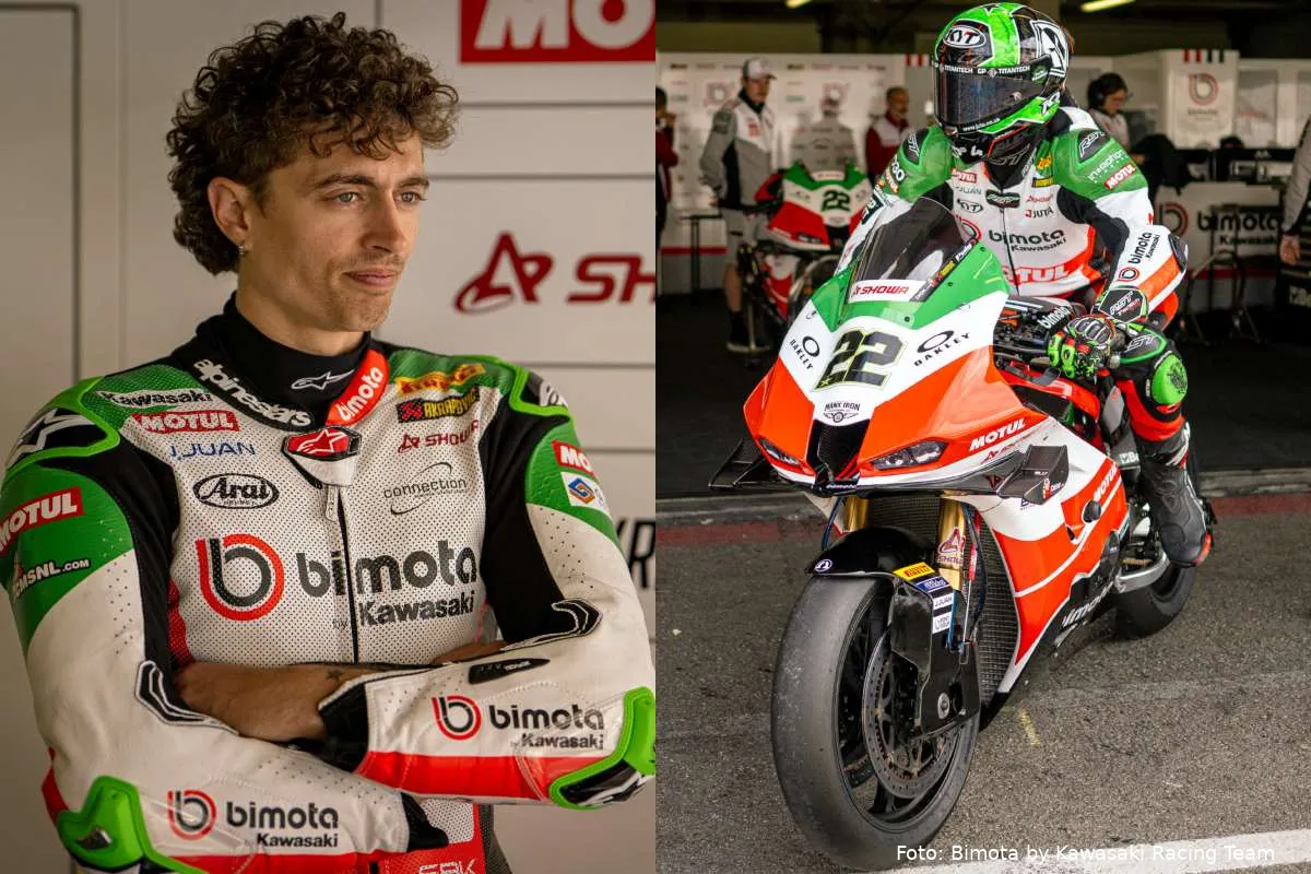 Alex Lowes e Axel Bassani piloti Bimota WorldSBK nel test Superbike a Portimao