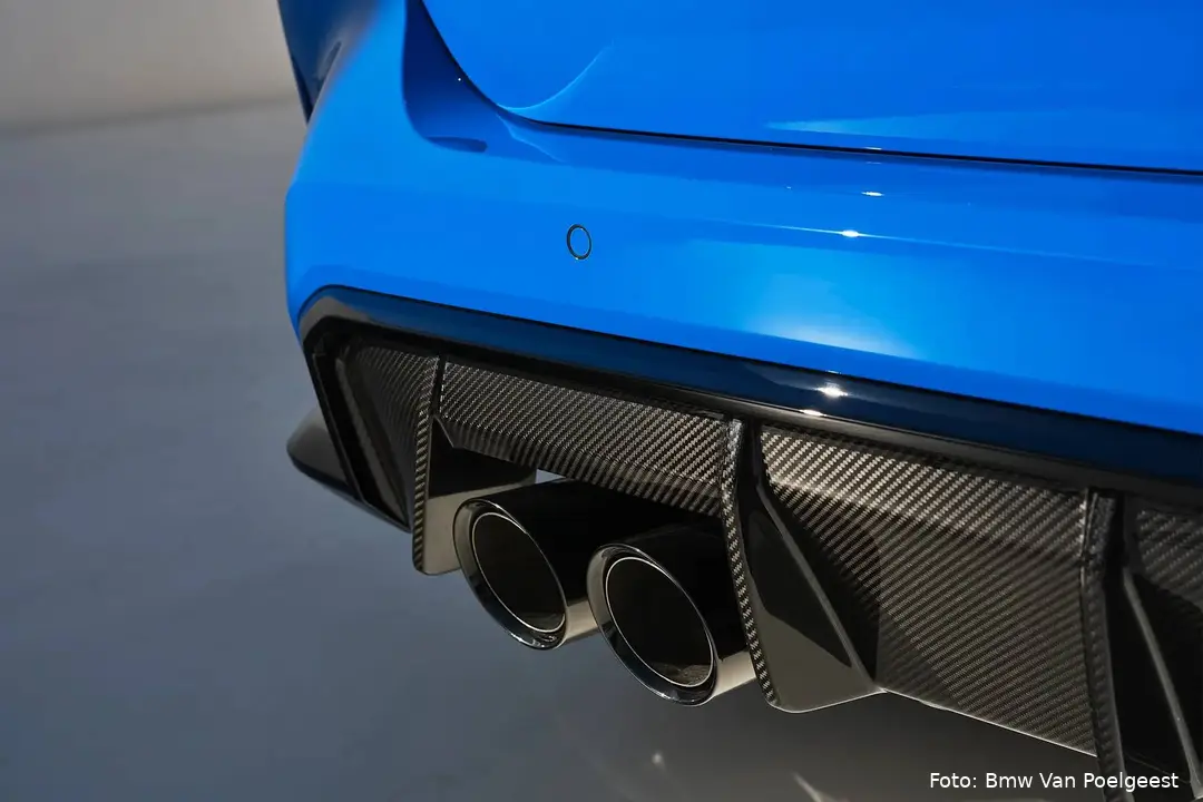 De uitlaat van de&nbsp;BMW M3 CS Touring