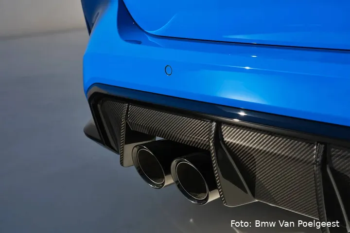 De uitlaat van de&nbsp;BMW M3 CS Touring
