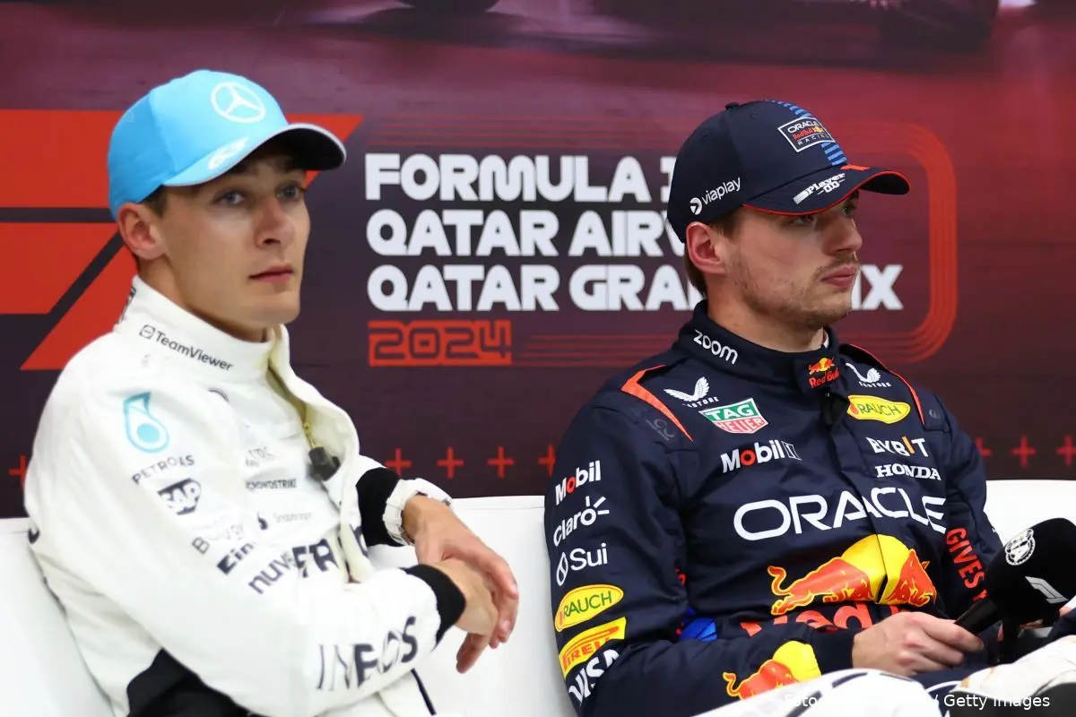 george russel max verstappen