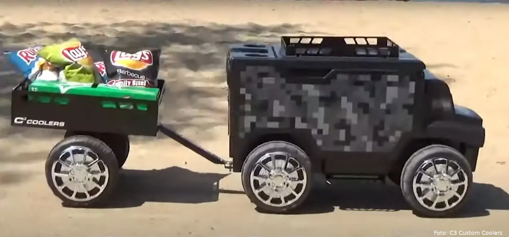 bier koeler op wielen