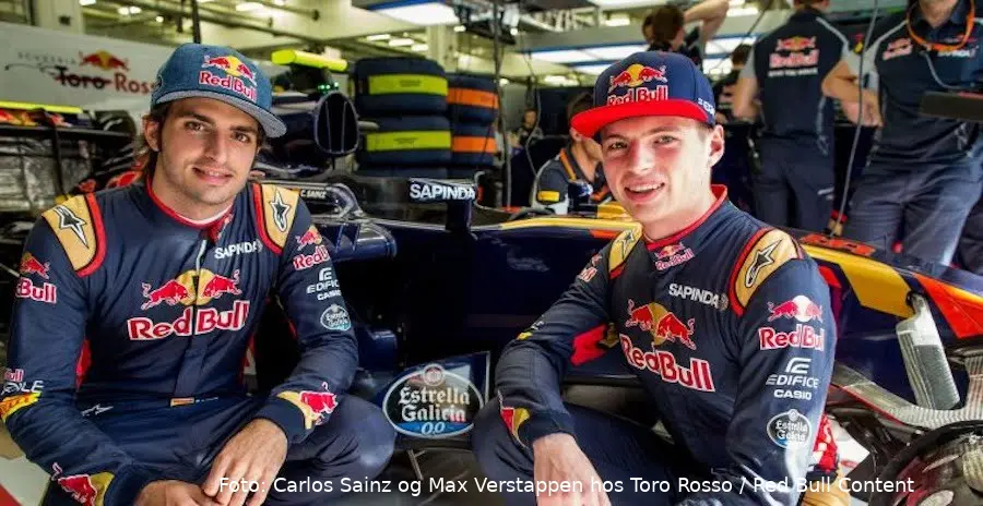 carlos sainz og max verstappen toro rosso