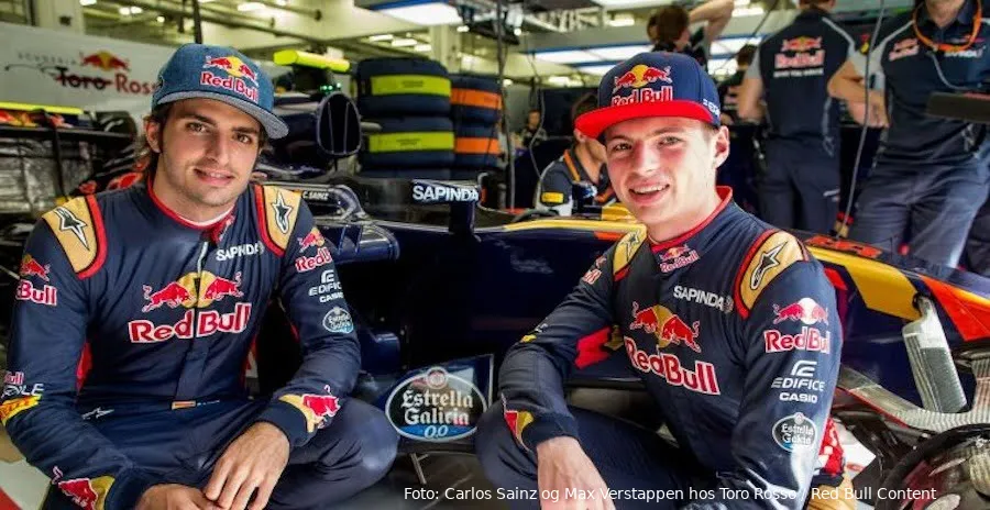 carlos sainz og max verstappen toro rosso