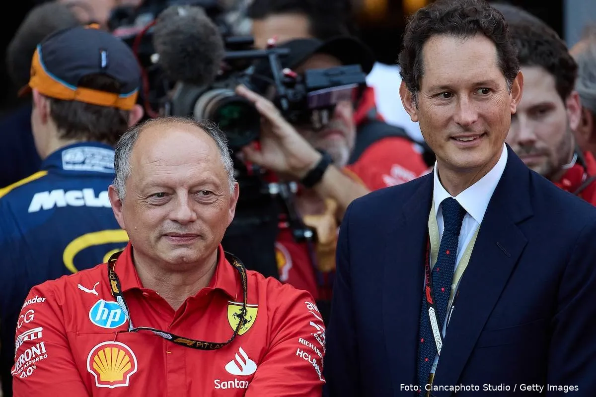 Fred Vasseur + John Elkann Ferrari