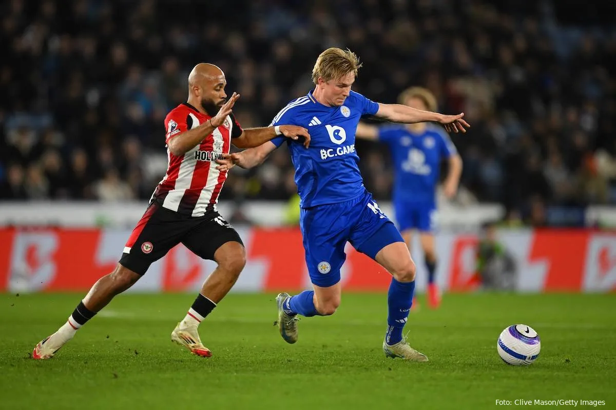 bryan mbeumo victor kristiansen brentford leicester