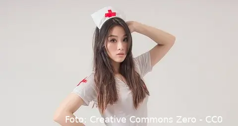 underwear woman female sexy portrait cat nurse 786098