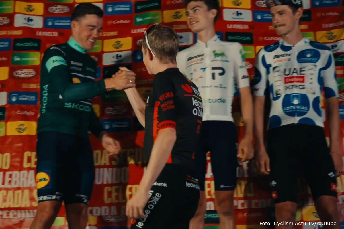 Jonas Vingegaard Mads Pedersen Vuelta improviseret hyldest