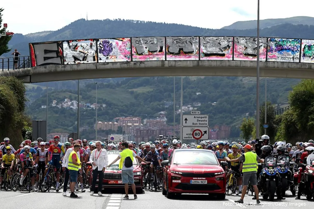 Vuelta a Espana prostest