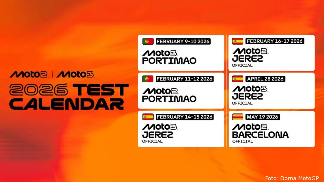 Moto2 Moto3 Test 2026