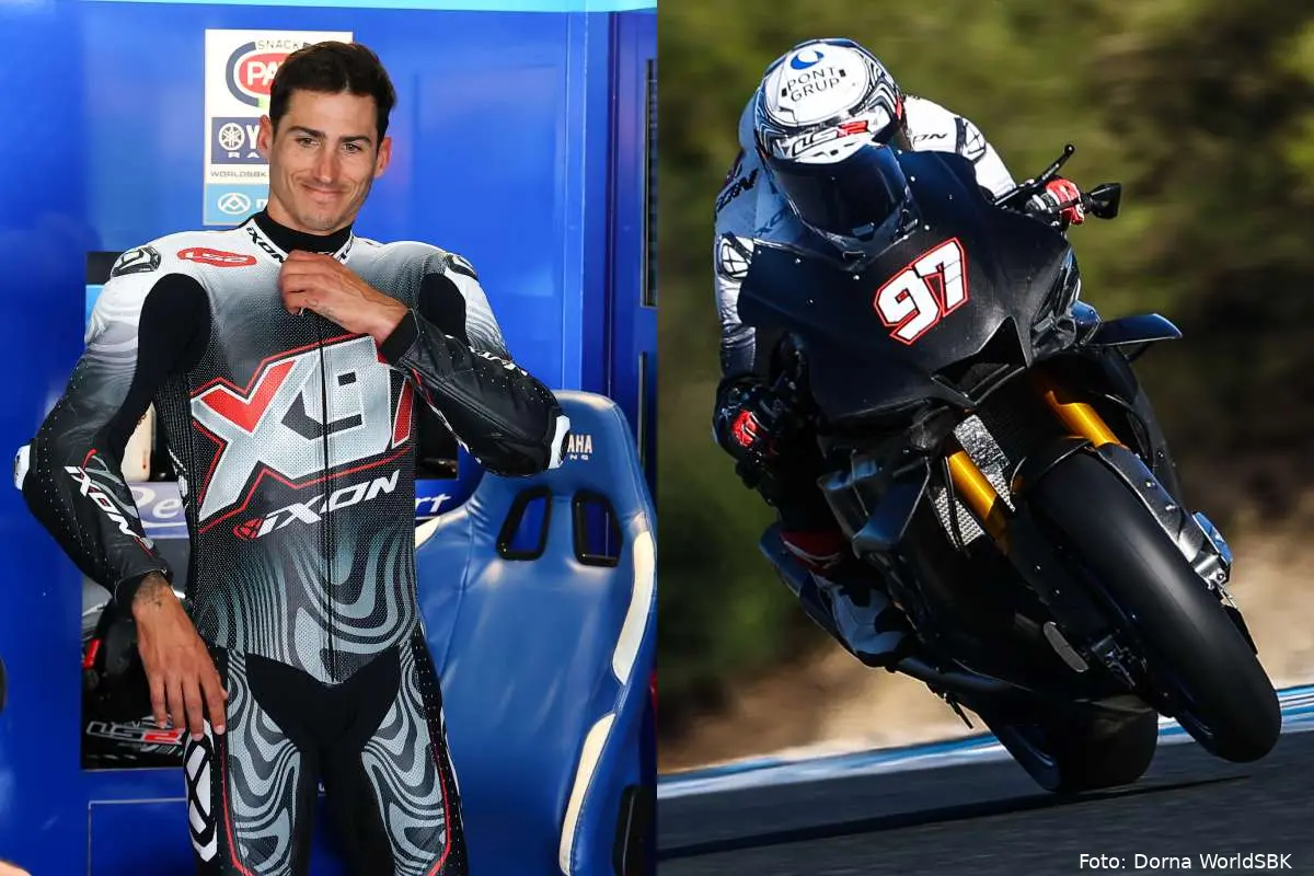 Xavi Vierge pilota Yamaha Superbike nel Jerez Test