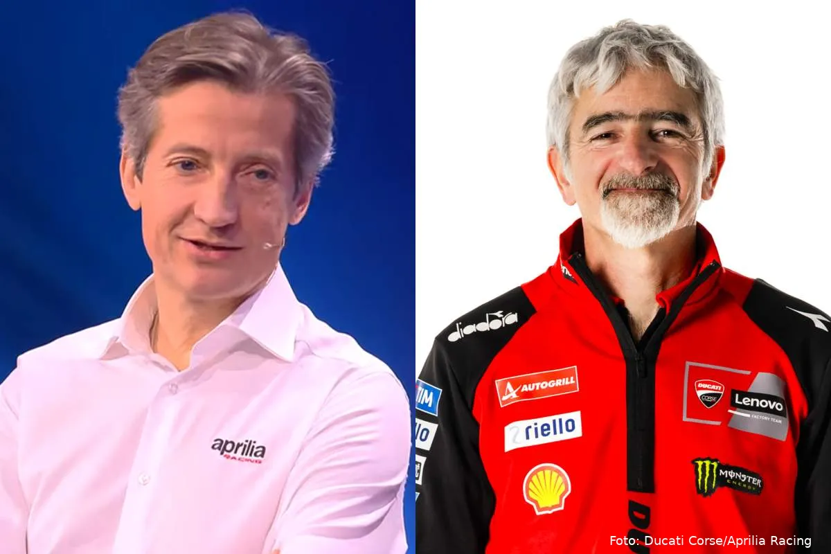 Gigi Dall'Igna direttore generale Ducati Corse e Massimo Rivola amministratore delegato Aprilia Racing