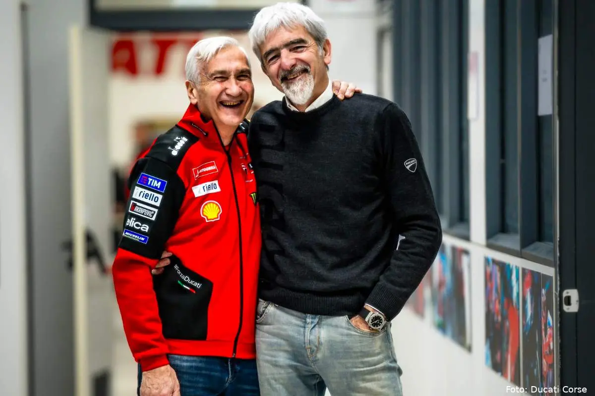 Davide Tardozzi e Gigi Dall'Igna del team Ducati MotoGP
