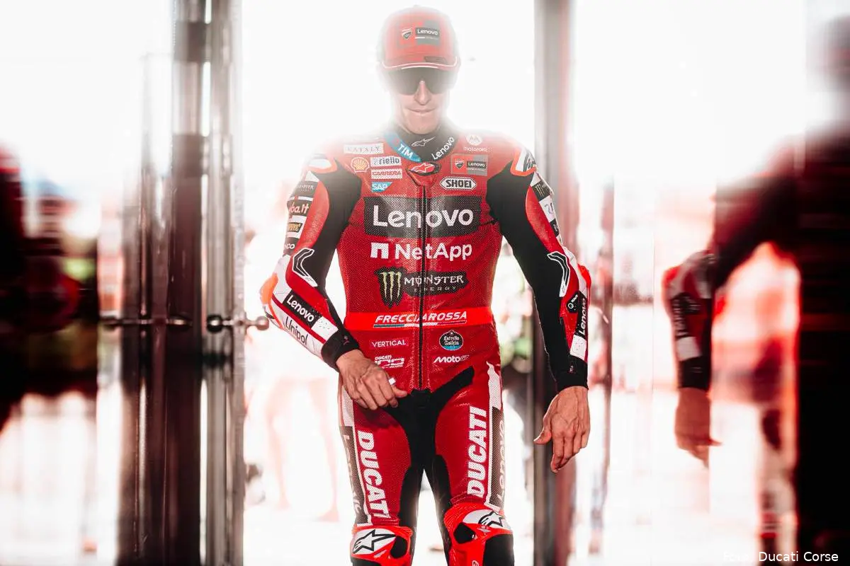 Marc Marquez pilota Ducati MotoGP a Buriram, Thailandia