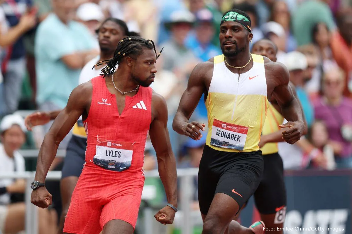 Kenny Bednarek Noah Lyles