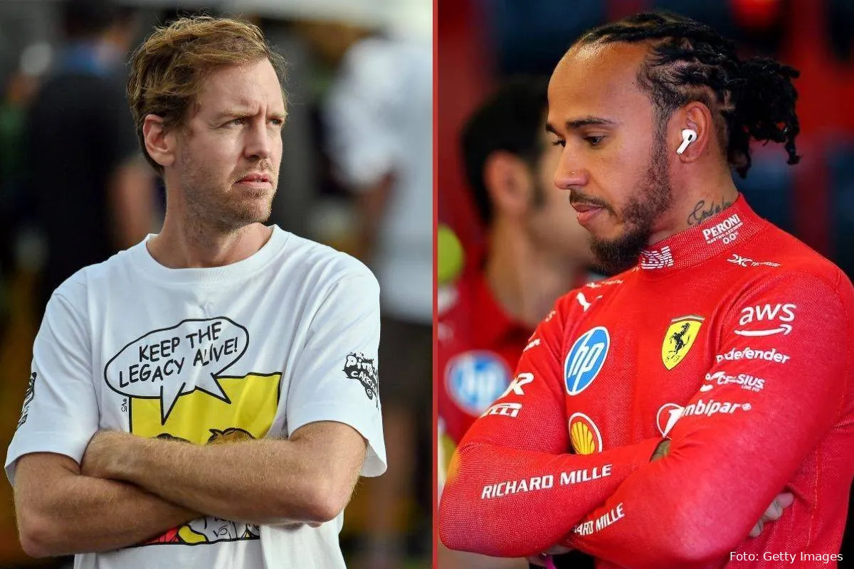 sebastian vettel + lewis hamilton