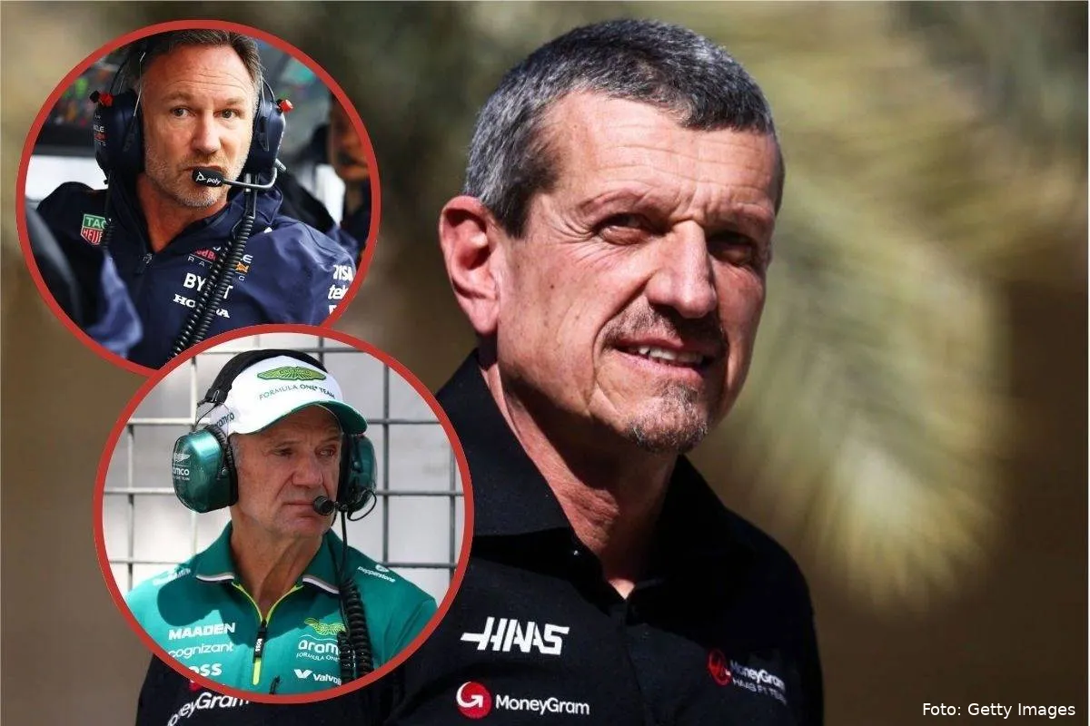 gunther steiner + adrian newey + christian horner