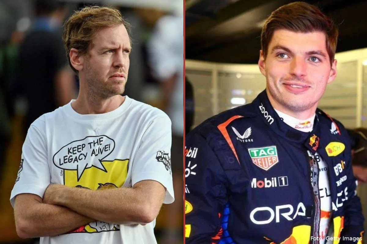 sebastian vettel + max verstappen