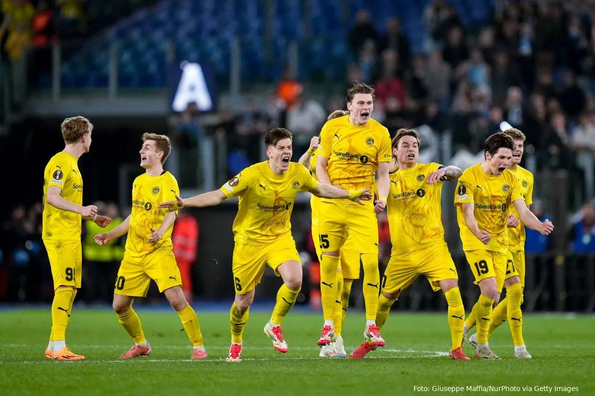 Bodø Glimt fejrer den samlede sejr over Lazio