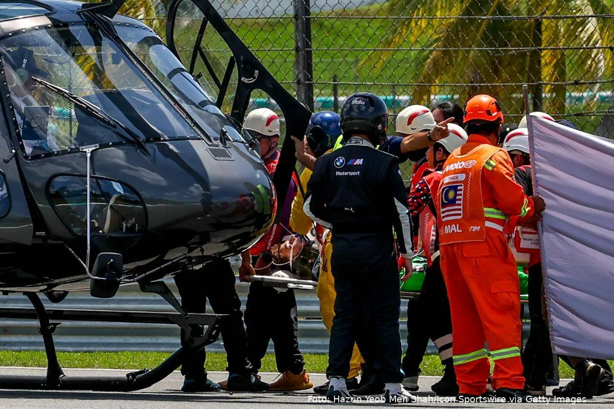 Noah Dettwiler hentes i lægehelikopter
