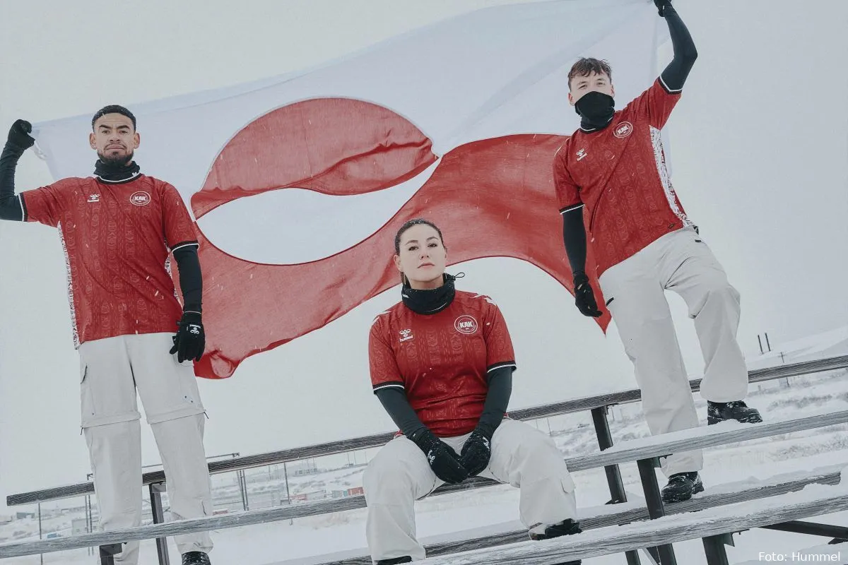 fodbold troje gronland hummel