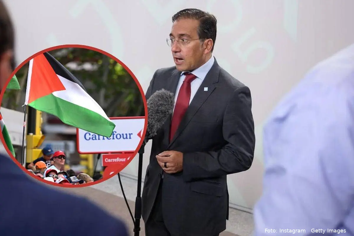 José Manuel Albares Palæstina protest