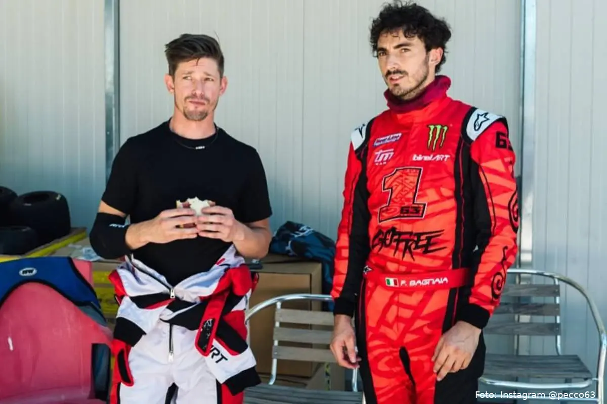 Pecco Bagnaia e Casey Stoner piloti MotoGP
