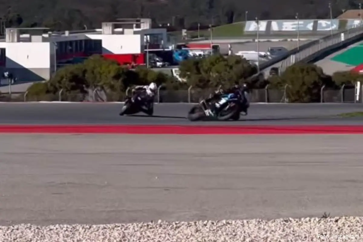 Danilo Petrucci e Miguel Oliveira piloti BMW Superbike a Portimao