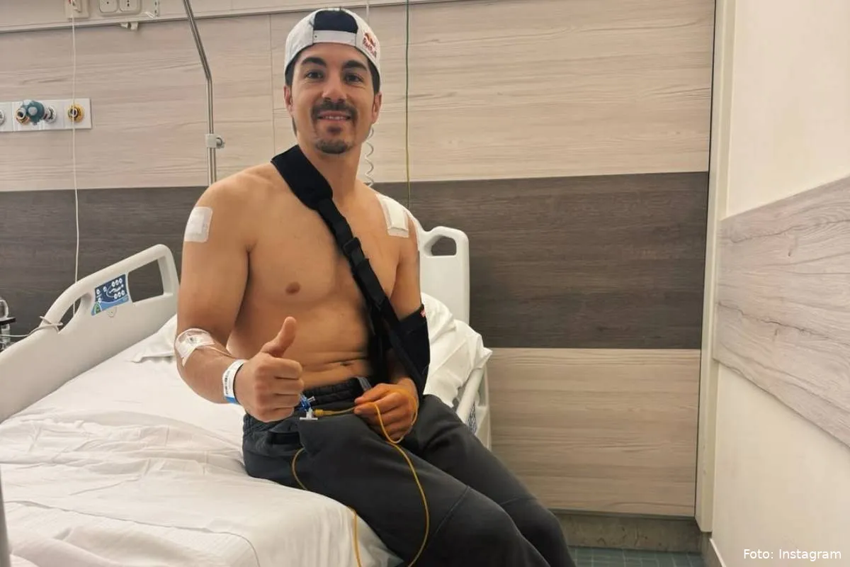 Maverick Vinales pilota KTM Tech3 operato alla spalla sinistra