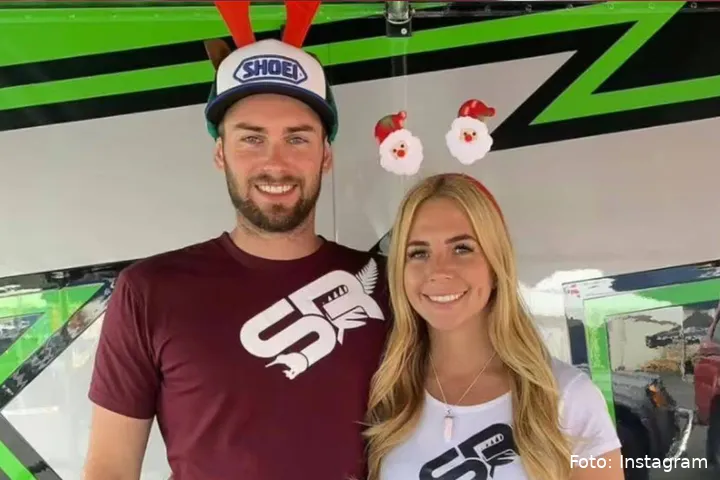 Afdøde Shane Richardson og hans efterladte Hannah James