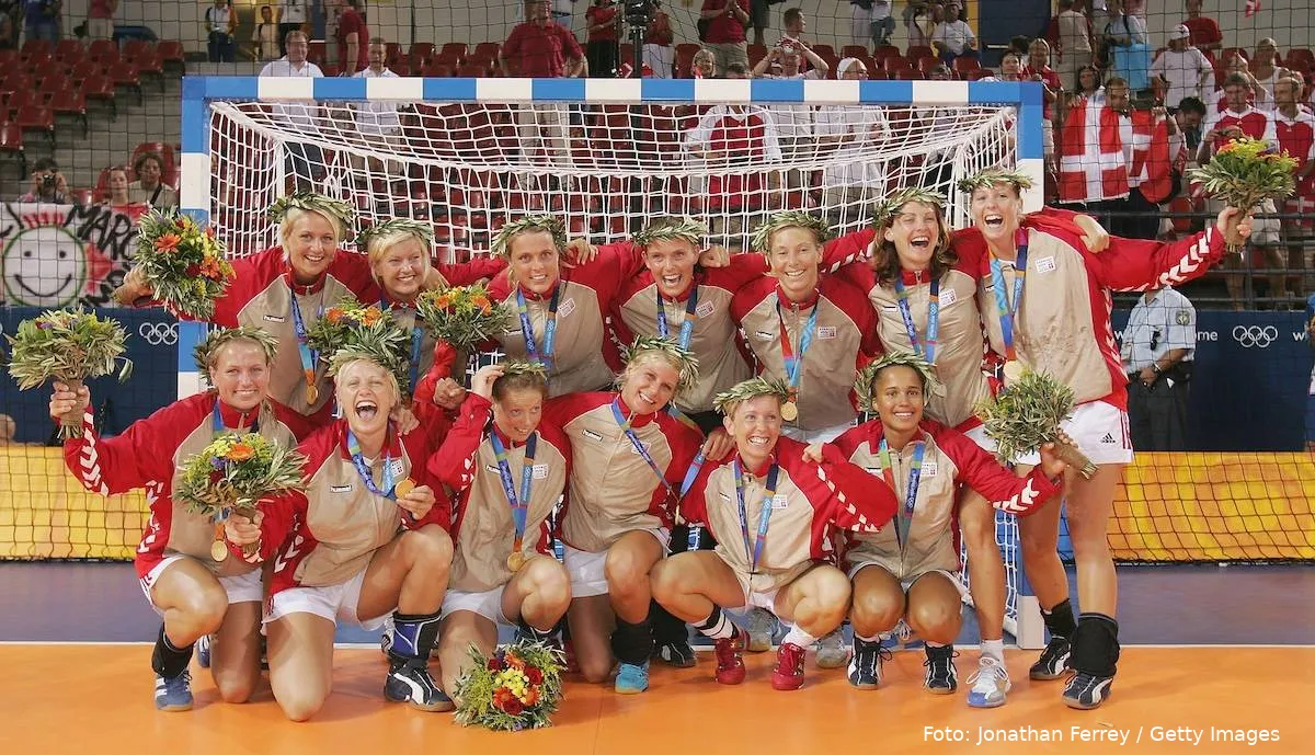 Håndboldkvinderne 2004 OL jubel fejring