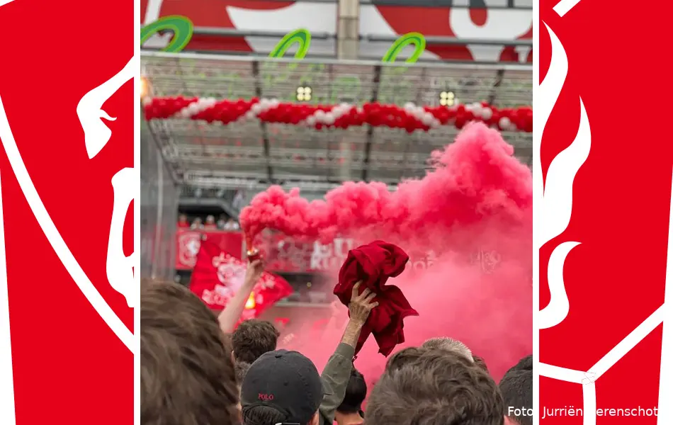 huldiging grolsch veste rookbom podium