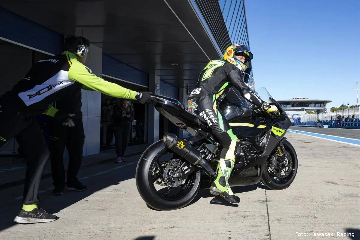 Dominique Aegerter Kawasaki Supersport Test