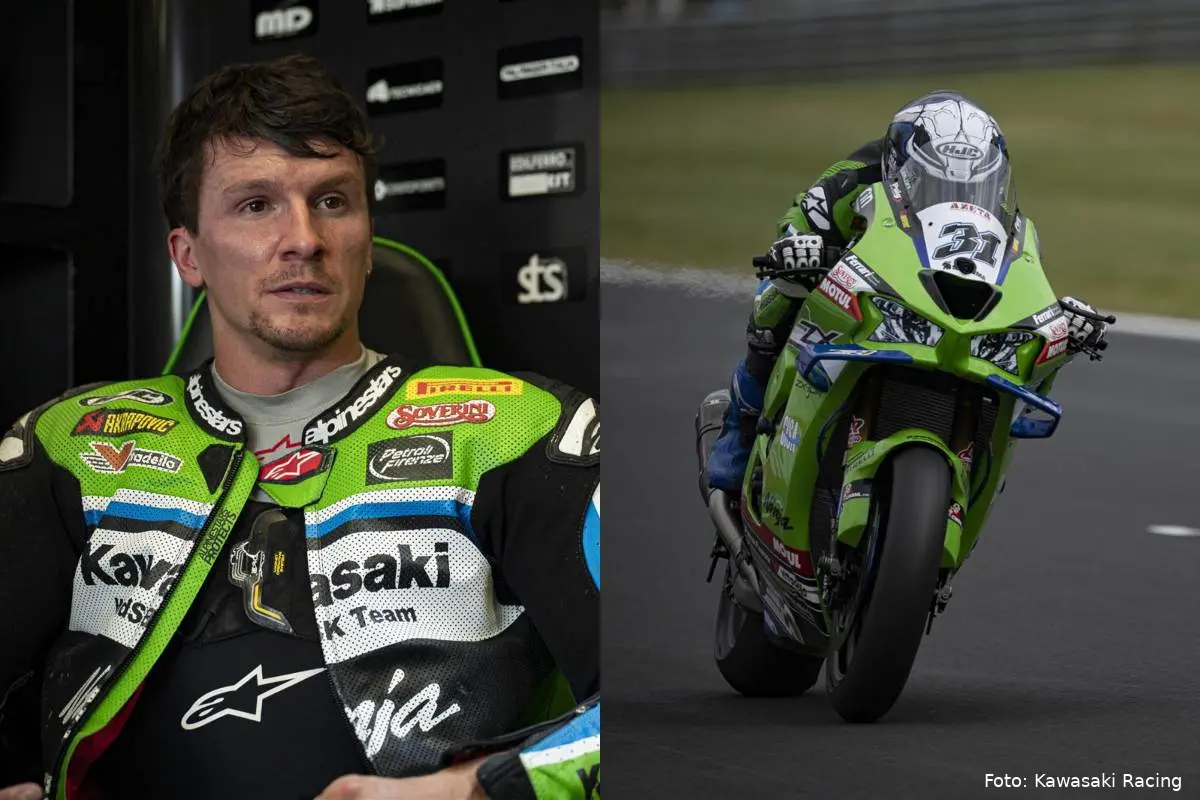Garrett Gerloff pilota Kawasaki Superbike a Most, Repubblica Ceca