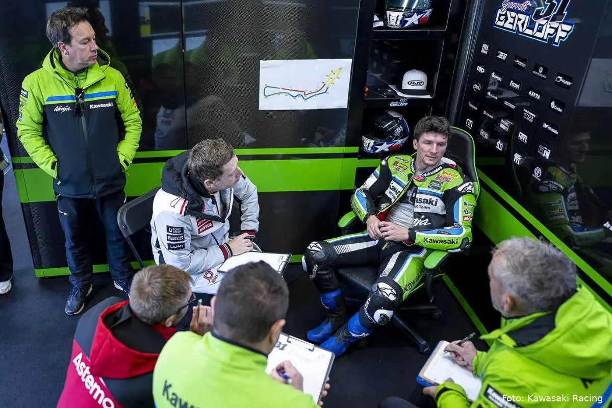 Garrett Gerloff Manuel Puccetti Les Pearson Kawasaki Team Superbike WorldSBK